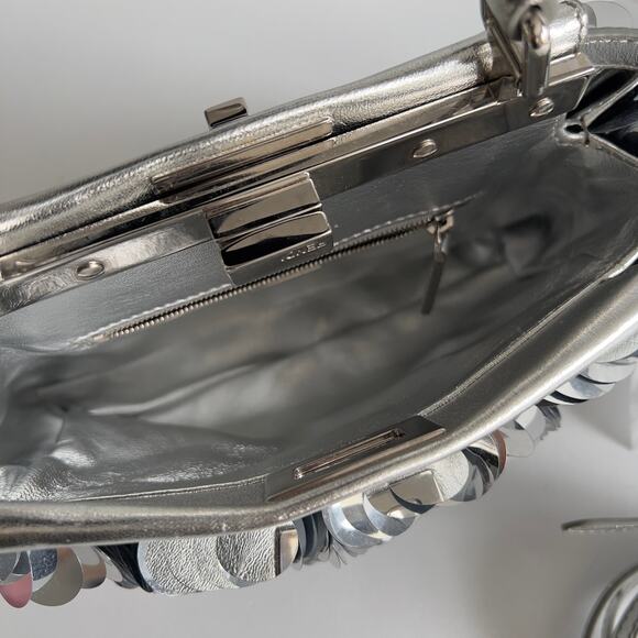 Fendi Silver Big Paillettes Small Size Peekaboo - Picture 6 of 12
